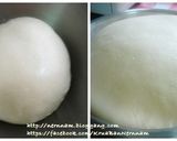รูปขั้นตอนการทำที่ 3 ของ ขนมปังไส้คัสตาร์ดเงาะ