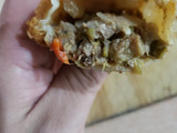 Empanadas de carne cortadas a cuchillo