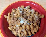 A picture of step 2 of Homemade Hamburger Helper - Cheesesteak Style.