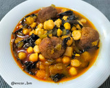 Foto del paso 9 de la receta: Potaje de garbanzos con calabaza y trompetas de la muerte