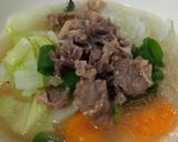 Foto langkah ke 6 dari resep Daging kuah bakso pakai sawi putih wortel dan soun.