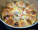 A picture of step 7 of Bubble pizza.