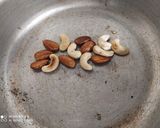A picture of step 1 of Kesari dry fruit milk.