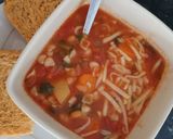 A picture of step 4 of All vegetable Minestrone soup.