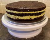 Csokoládés pisztáciás torta ír krémlikőrrel recept fázis 7 fotója