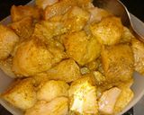 Foto do passo 1 de Frango com curry e leite de coco