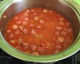 Lecsós, virslis tarhonya recept fázis 3 fotója