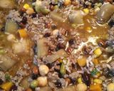 A picture of step 9 of Sausage, Beef, and Beans.