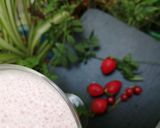 Une image de l'étape 5 de Milkshake groseilles fraises orange.
