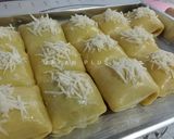 Foto langkah ke 10 dari resep Bolen pisang tanpa korvet kulit bersap rontok.