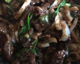 A picture of step 6 of Mongolian Beef.
