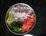 A picture of step 1 of Vegetables Uttapam.