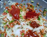 A picture of step 5 of Chicken bread pizza.