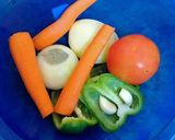 Foto del paso 1 de la receta: Tajine de jureles de sangre con verduras al masala powder