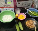 Foto langkah ke 1 dari resep Gimbap isian tahu kornet.