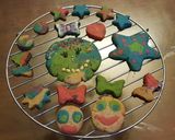 A picture of step 14 of Rainbow cookies.