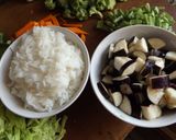 Foto del paso 1 de la receta: Arroz con verduras con soja y salsa de ostras