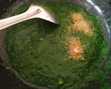 A picture of step 4 of Paneer in Green curry (methi chaman).