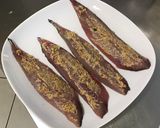 Une image de l'étape 3 de Filets de maquereau à la moutarde truffée et persil.