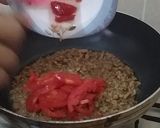 A picture of step 3 of Qeema Piyaz.