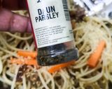 Gambar langkah 5 resipi Spaghetti Ayam dan Cendawan Shiitake.