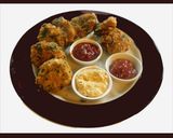 A picture of step 5 of Sago (sabudan) vadai.