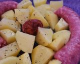 Foto del paso 1 de la receta: Butifarra asada con patatas y chorizo picante