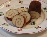 A picture of step 8 of Datemaki (Fish Omelet Roll) .