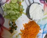 Curd sandwich 🥪/cucumber/carrot mix with curd recipe step 1 photo