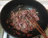 Hình bước làm 3 của món Tim heo xào đậu ve