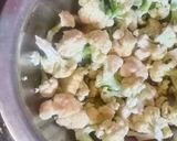 A picture of step 1 of Crispy cauliflower manchurian.