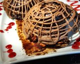 A picture of step 7 of Malt cake with choclate cream cheese frosting #foodies&Friends.