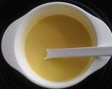 Foto langkah ke 4 dari resep Mpasi 6-7 bulan : bubur jagung, telur puyuh, labu siam.