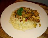 Foto del paso 4 de la receta: Pasta con cerdo agridulce. Disfruta de un sabor oriental casero