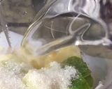 A picture of step 1 of Pineapple lemonade iftar special.