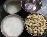 A picture of step 1 of Kaju ki Barfi Ya Kaju Katli.