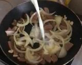 Foto langkah ke 3 dari resep Beef Fusilli Carbonara / Pasta Carbonara / Saus Carbonara / Macaroni Carbonara.