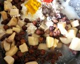 A picture of step 7 of Onam Sadhya Kootu Curry With Kerala Matta Red Rice.