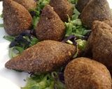 A picture of step 5 of Fried Kibbeh with Mozzarella.