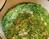 A picture of step 7 of Rich Butter Beans with Greens, Toasted Bread, and Aioli.