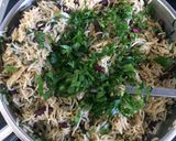 A picture of step 3 of Beans and spinach rice.