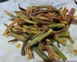 A picture of step 5 of Kurkuri Bhindi (Okra Chips).