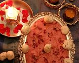 A picture of step 4 of Makhana Rose Halwa.