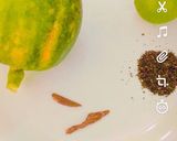 A picture of step 1 of Papaya Tea.