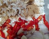 Foto langkah ke 2 dari resep Pepes Tahu Rebon Bumbu Iris.