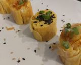 A picture of step 7 of Tamagoyaki, Japanese Omelette.