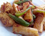 A picture of step 6 of Fried Cassava.