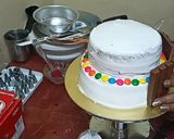 2 टायर किट कैट गेम्स चॉकलेट केक रेसिपी चरण 21 फोटो