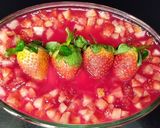 A picture of step 6 of Strawberry mahalabia ||Arabic dessert || strawberry milk pudding.
