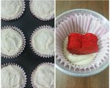 Hình bước làm 3 của món Cupcake trái tim